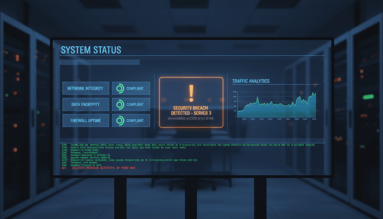 Real-time compliance monitoring and alert notification system